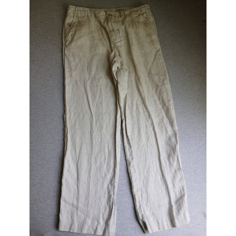 Tommy Bahama Pants 32x28 100 Linen Relaxed Resort Beach Classic Preppy